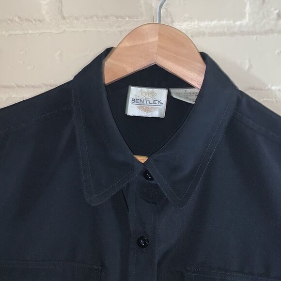 VGT Black Bentley sleeveless button-down. Size large - Picture 2 of 4